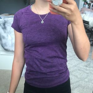 Purple Swiftly Tech Short Sleeve Crew